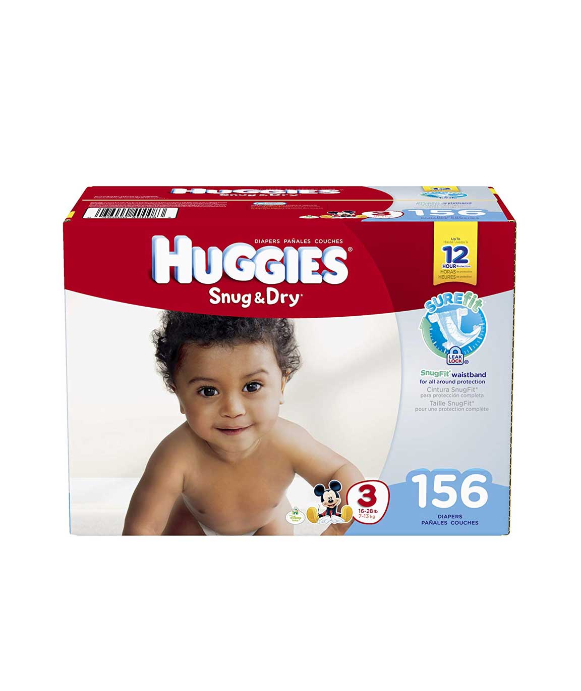 Huggies Snug and Dry Diapers, Size 3, 156 Count
